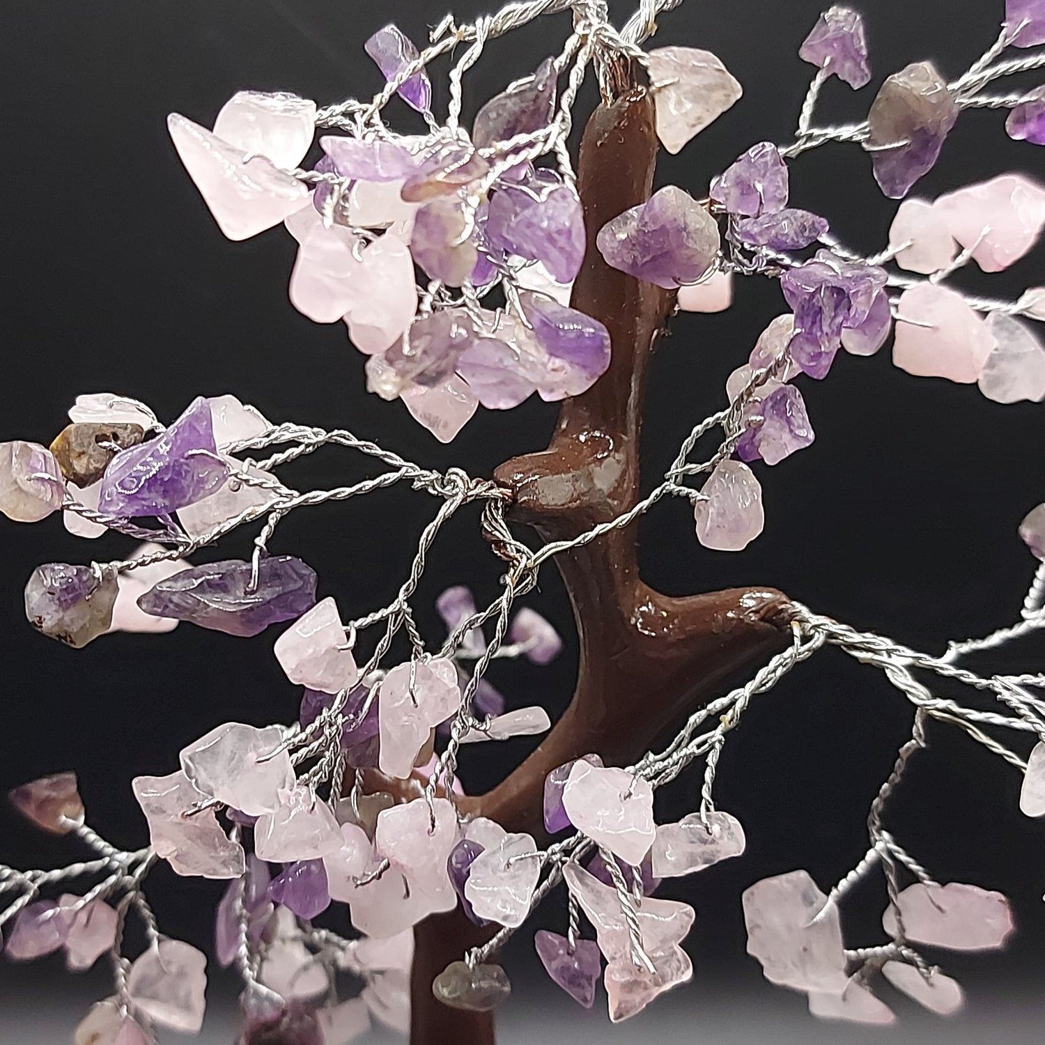 Arbre | Quartz Rose & Améthyste