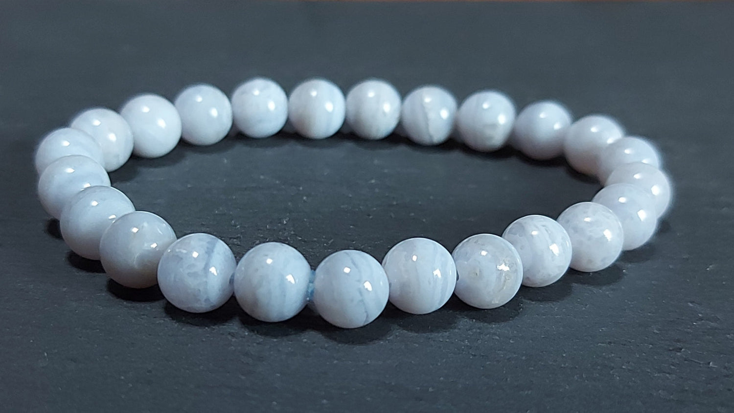 Bracelet classique | Calcédoine bleue