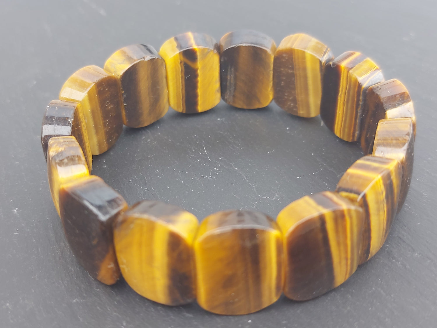 Bracelet Plaquette | Oeil de Tigre
