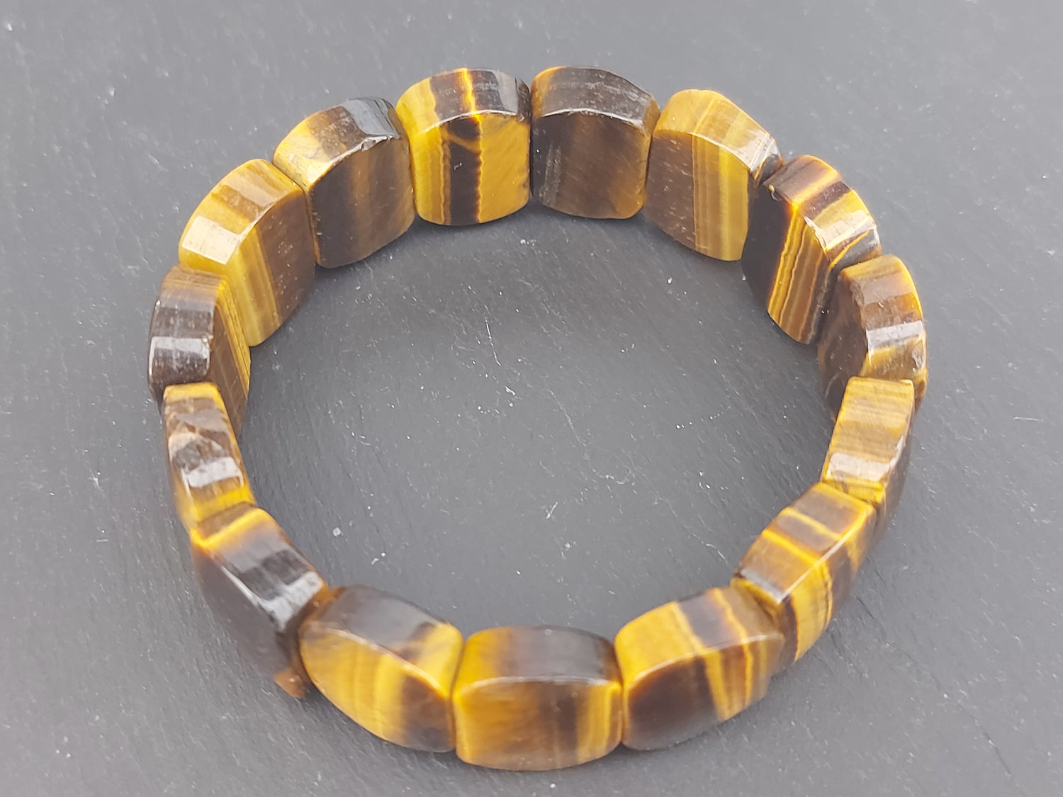 Bracelet Plaquette | Oeil de Tigre