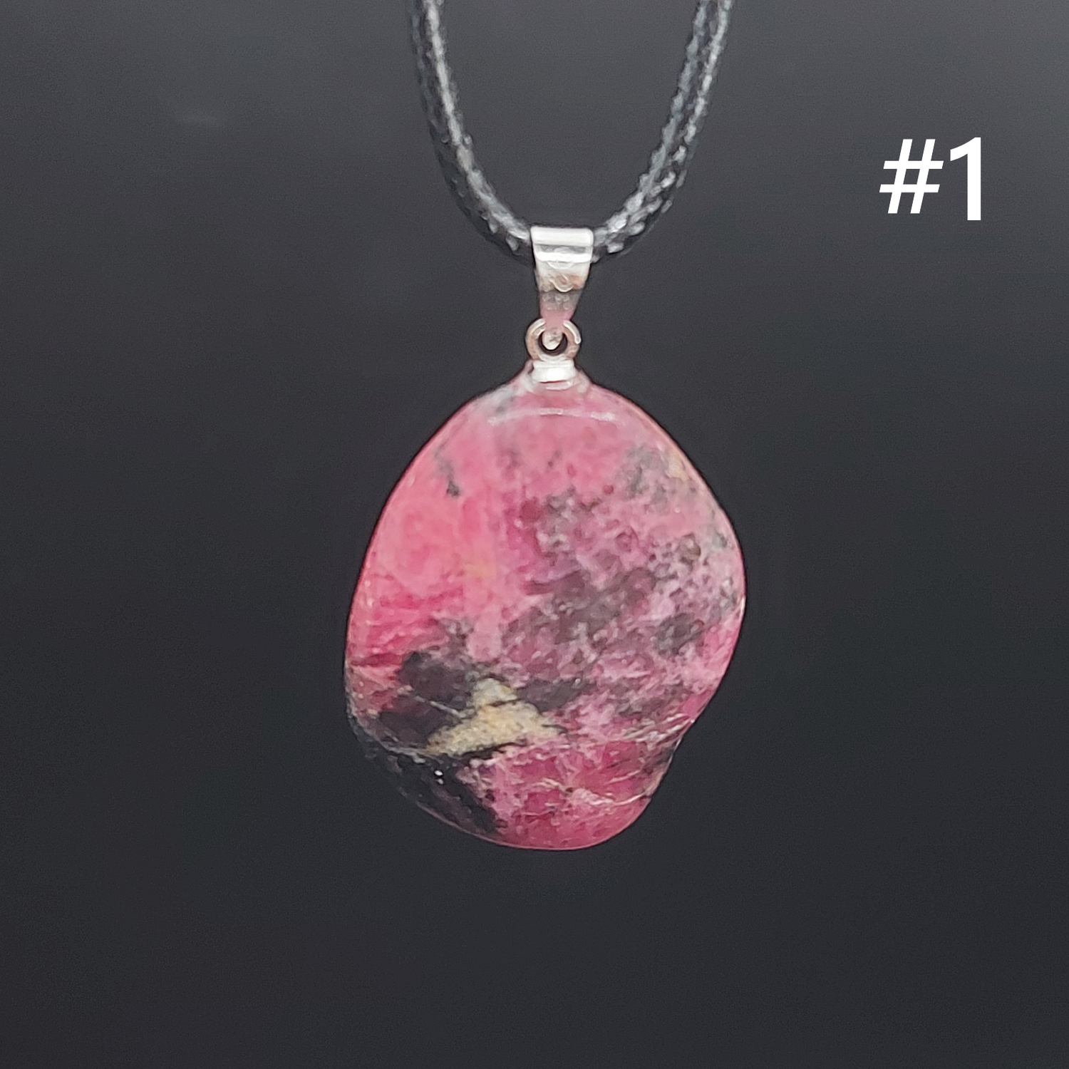 Pendentif Argent S925 | Rhodonite