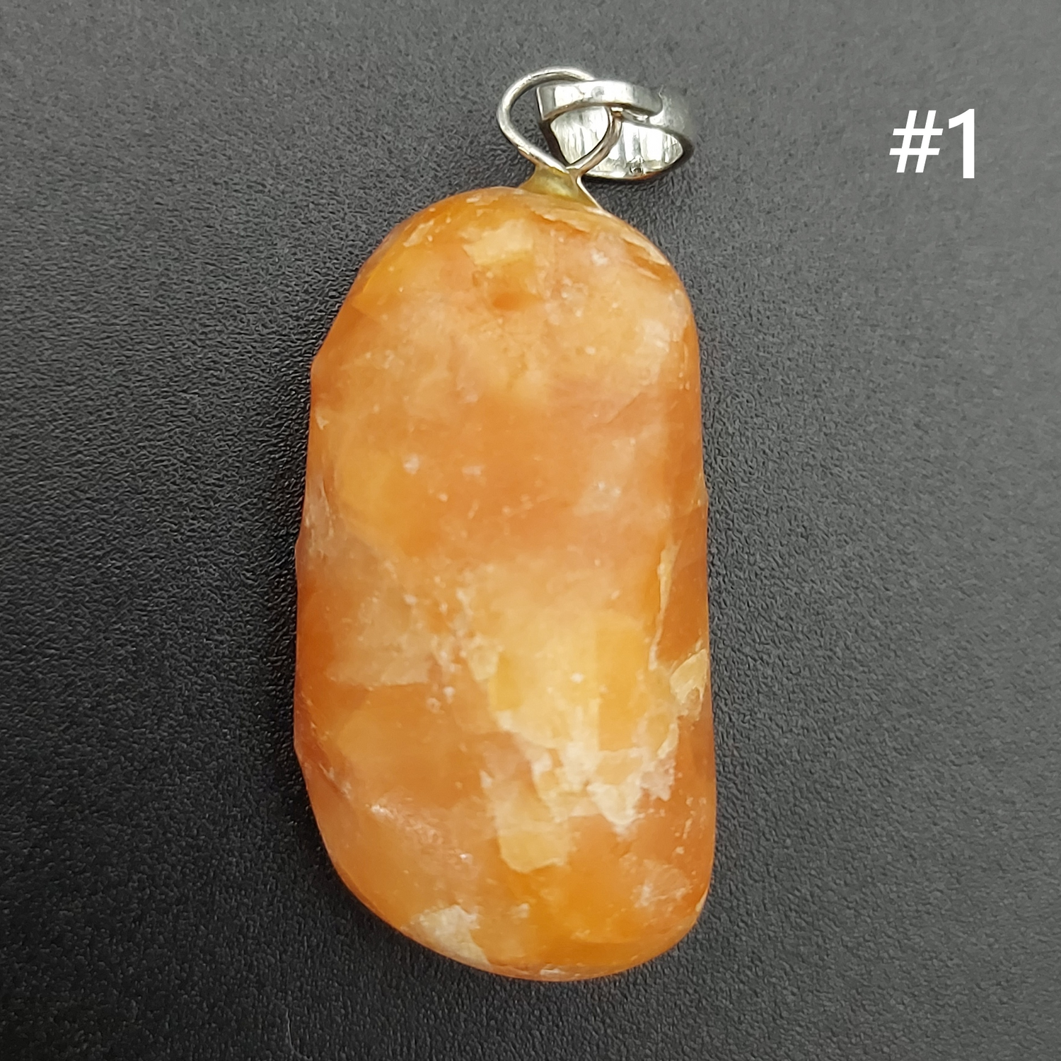 Pendentif | Calcite Orange