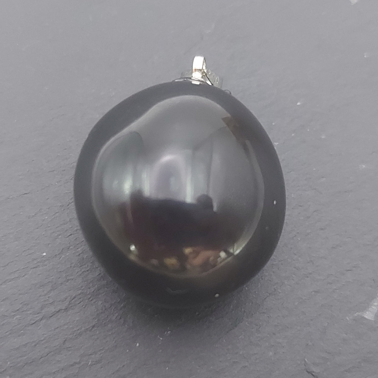 Pendentif Argent S925 | Obsidienne