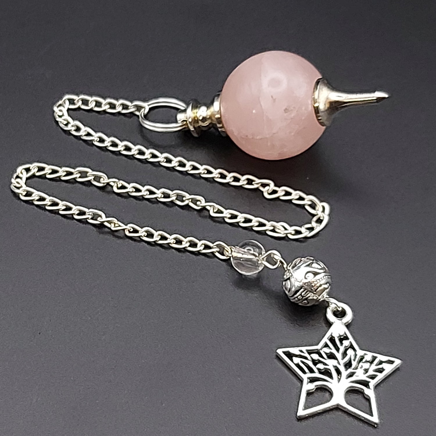 Pendule Séphoroton | Quartz Rose