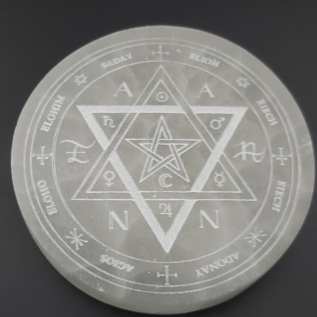 Plaque | Sélénite Gravée