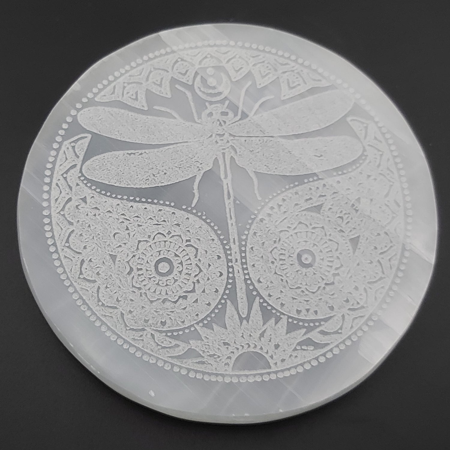 Plaque | Sélénite Libellule