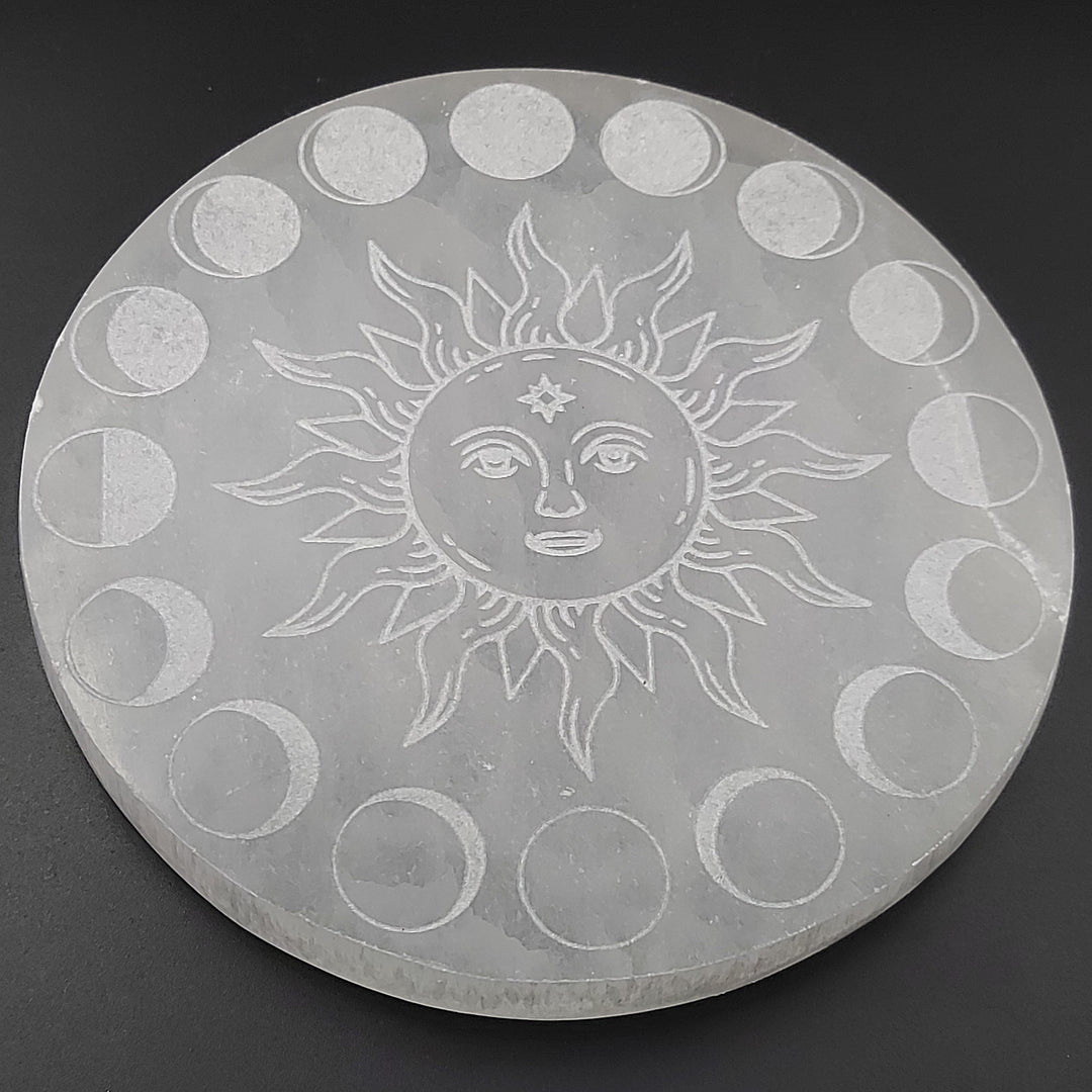 Plaque | Sélénite Soleil